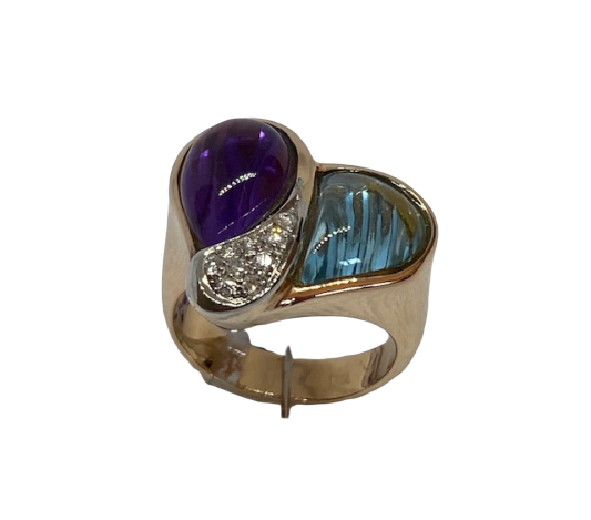 Anillo Gioie Gobbo Mujer in Oro Ametista AN.OR.TOPAM.11.9 - AN.OR.TOPAM.11.9